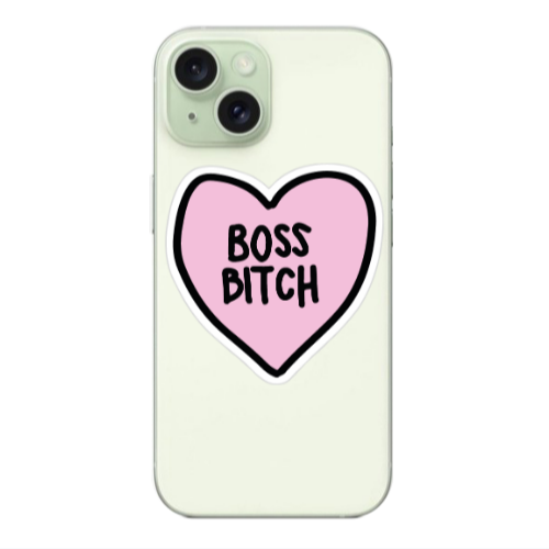 Apple iPhone 15 Boss Bitch Transparent Silicone TPU Θήκη