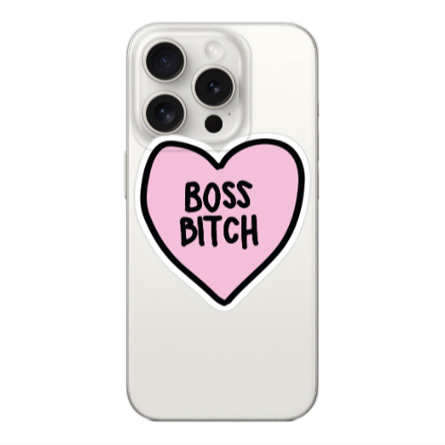 Apple iPhone 15 Pro Boss Bitch Transparent Silicone TPU Θήκη
