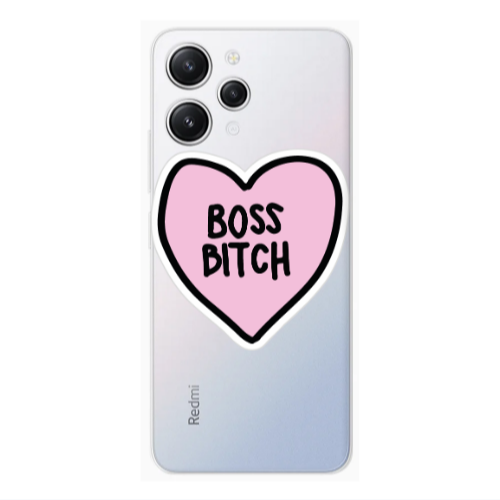 Xiaomi Redmi 12 Boss Bitch Transparent Silicone TPU Θήκη