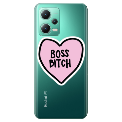 Xiaomi Redmi Note 12 Pro Plus 5G Boss Bitch Transparent Silicone TPU Θήκη