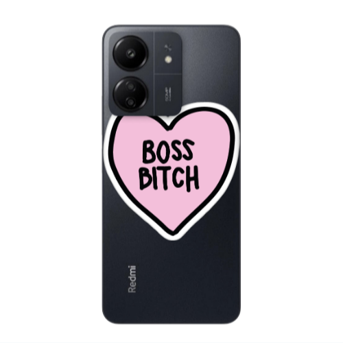Xiaomi Redmi 13C Boss Bitch Transparent Silicone TPU Θήκη