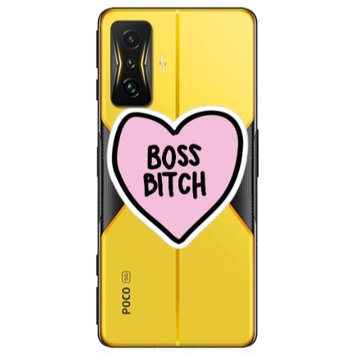 Xiaomi Poco F4 Gt Boss Bitch Transparent Silicone TPU Θήκη