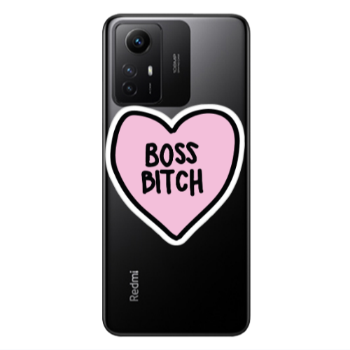 Xiaomi Redmi Note 12s Boss Bitch Transparent Silicone TPU Θήκη