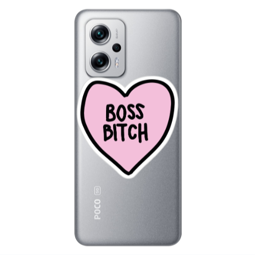 Xiaomi Poco X4 GT Boss Bitch Transparent Silicone TPU Θήκη