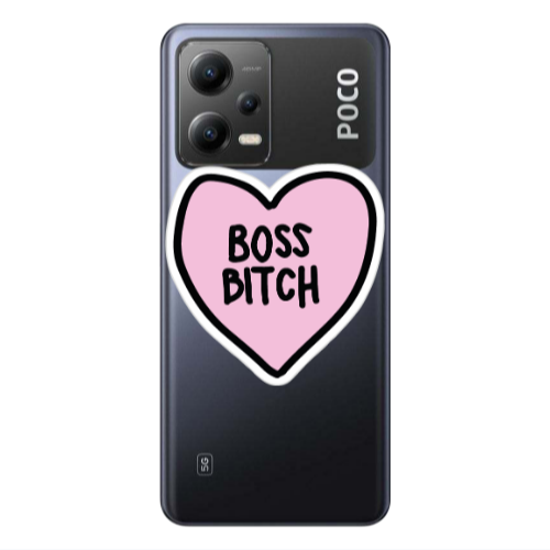 Xiaomi Poco X5 Boss Bitch Transparent Silicone TPU Θήκη