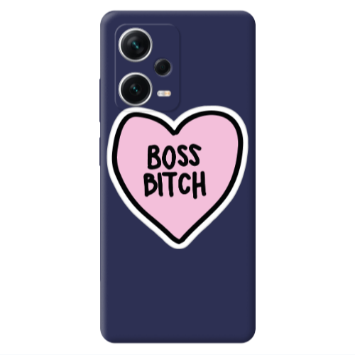 Xiaomi Poco X5 Boss Bitch Dark blue Colored Silicone TPU Θήκη