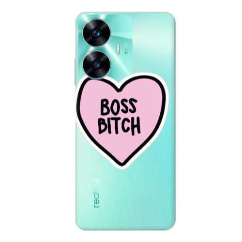 Realme C55 Boss Bitch Transparent Silicone TPU Θήκη
