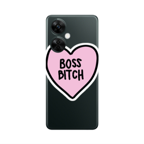Oneplus Nord CE 3 Lite 5G Boss Bitch Transparent Silicone TPU Θήκη