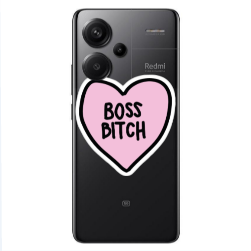 Xiaomi Redmi Note 13 Pro+ 5G  Boss Bitch Transparent Silicone TPU Θήκη