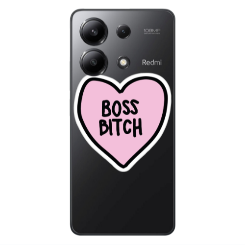 Xiaomi Redmi Note 13 4G Boss Bitch Transparent Silicone TPU Θήκη