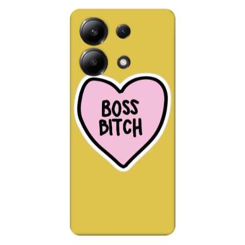 Xiaomi Redmi Note 13 4G Boss Bitch Yellow Colored Silicone TPU Θήκη