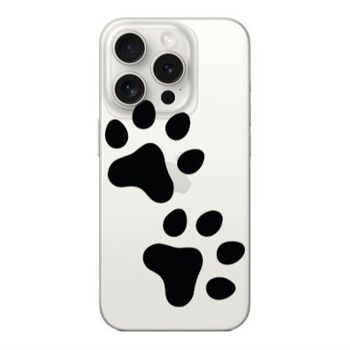 Apple Iphone 16 Pro Max Paws Transparent Silicone TPU Θήκη