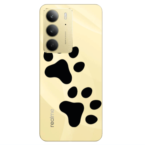 Realme C 75 Paws Transparent Silicone TPU Θήκη