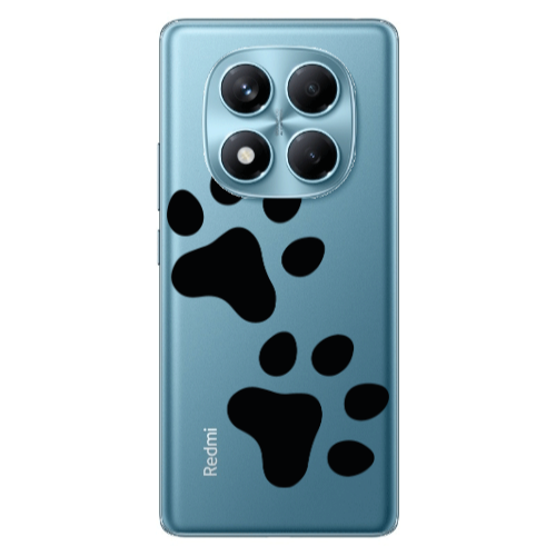 Xiaomi Redmi Note 14 Pro Paws Transparent Silicone TPU Θήκη