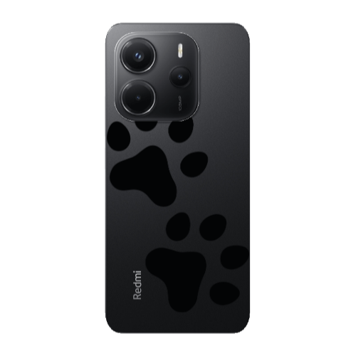 Xiaomi Redmi Note 14 Paws Transparent Silicone TPU Θήκη