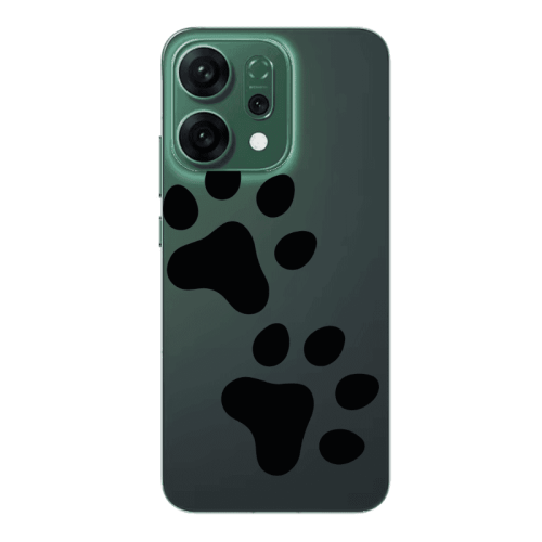 Oppo RENO 14 Paws Transparent Silicone TPU Θήκη