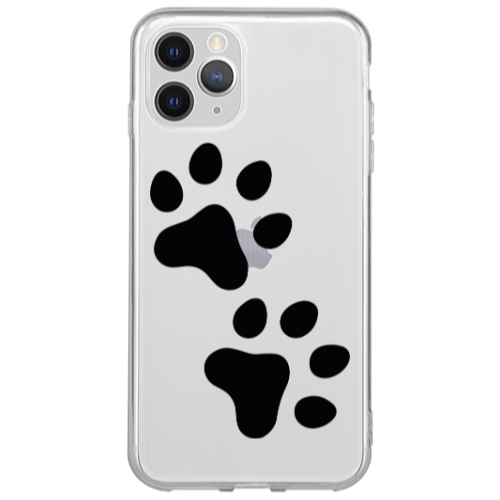 Apple iPhone 13 Pro Max Paws Transparent Silicone TPU Θήκη