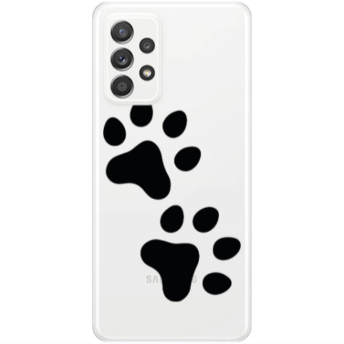 Samsung A52 Paws Transparent Silicone TPU Θήκη