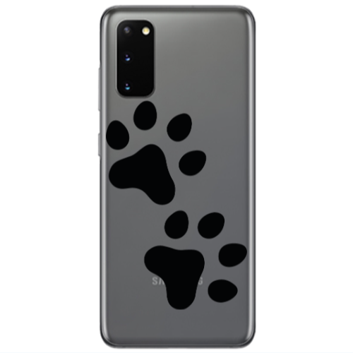 Samsung S20 Paws Transparent Silicone TPU Θήκη