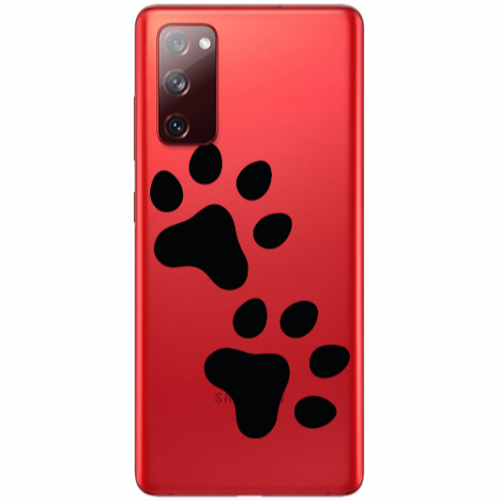 Samsung S20 FE Paws Transparent Silicone TPU Θήκη
