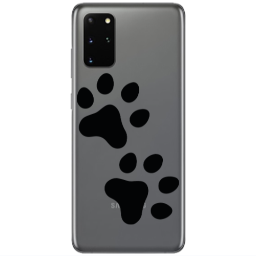 Samsung S20 Plus Paws Transparent Silicone TPU Θήκη