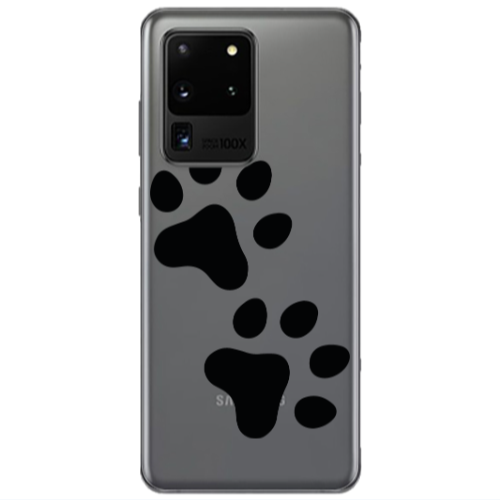Samsung S20 Ultra Paws Transparent Silicone TPU Θήκη