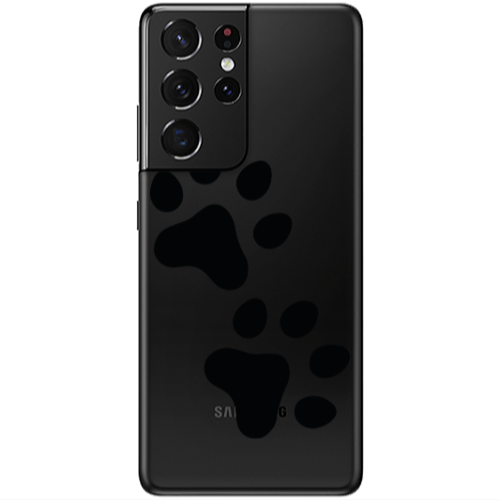 Samsung S21 Ultra Paws Transparent Silicone TPU Θήκη