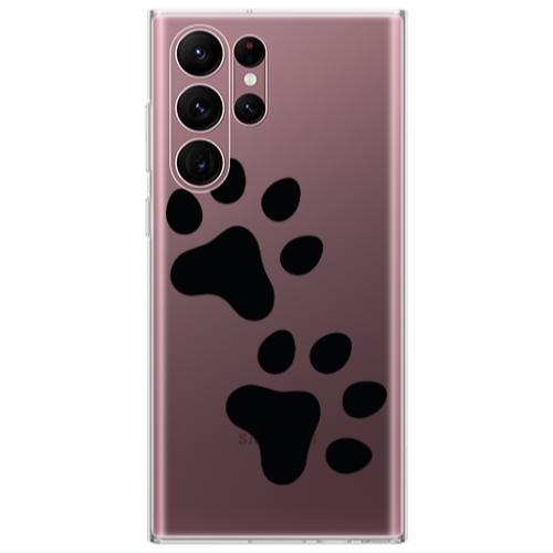Samsung S22 Ultra Paws Transparent Silicone TPU Θήκη
