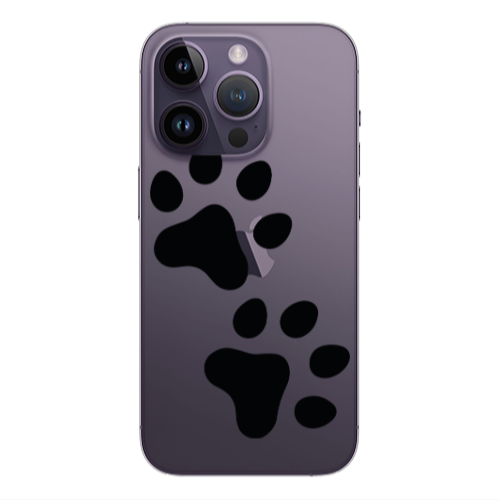 Apple iPhone 14 Pro  Paws Transparent Silicone TPU Θήκη