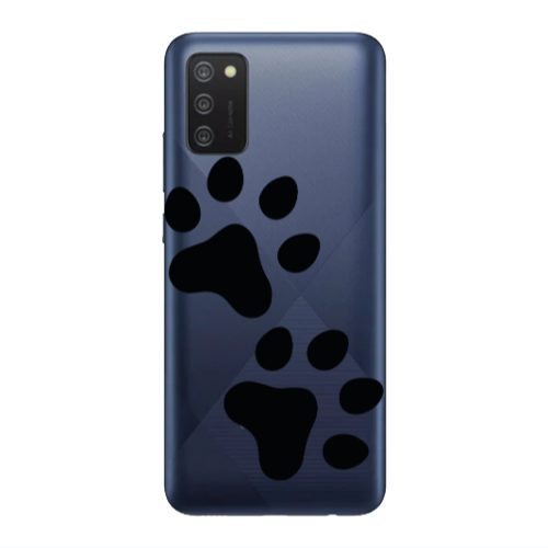 Samsung A03S Paws Transparent Silicone TPU Θήκη