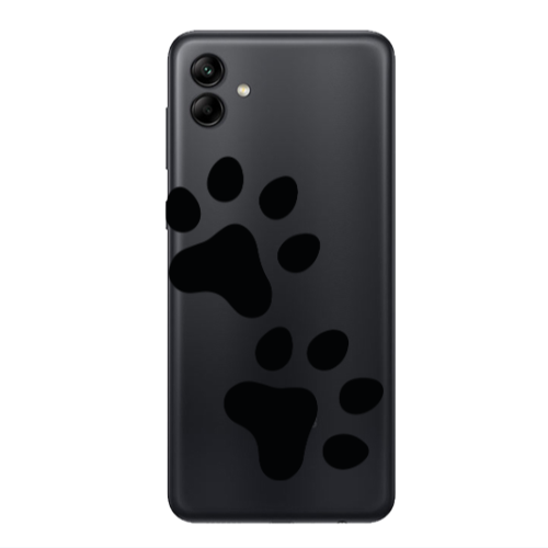 Samsung A04 Paws Transparent Silicone TPU Θήκη
