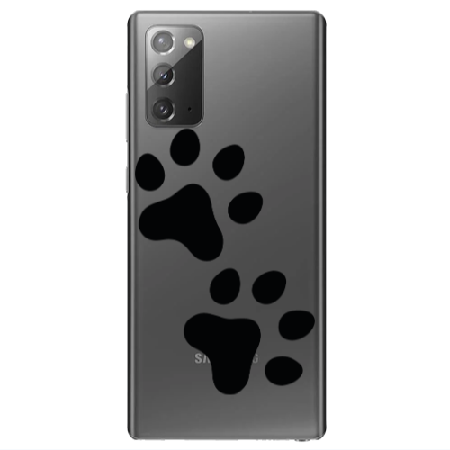 Samsung Note 20 Paws Transparent Silicone TPU Θήκη