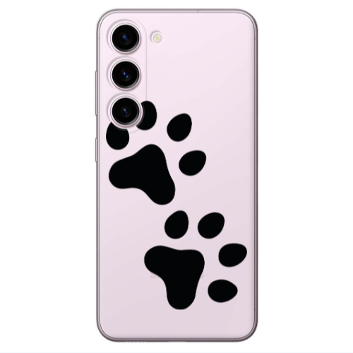 Samsung S23 Plus Paws Transparent Silicone TPU Θήκη