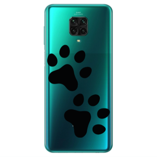 Xiaomi Redmi Note 9S Paws Transparent Silicone TPU Θήκη