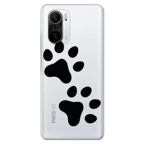 Xiaomi Poco F3 Paws Transparent Silicone TPU Θήκη