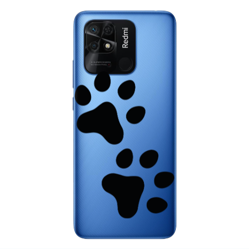 Xiaomi Poco C40 Paws Transparent Silicone TPU Θήκη