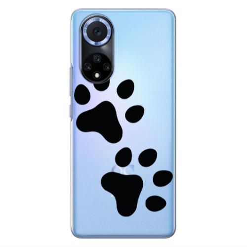 Huawei Nova 9 Paws Transparent Silicone TPU Θήκη