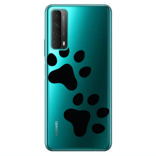 Huawei P Smart 2021 Paws Transparent Silicone TPU Θήκη