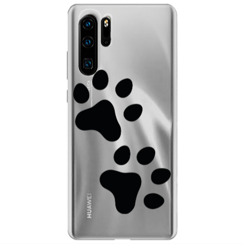 Huawei P30 Pro Paws Transparent Silicone TPU Θήκη