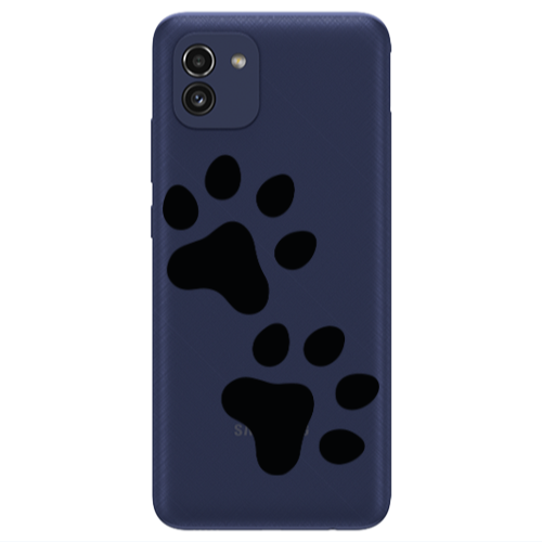 Samsung A03 Paws Transparent Silicone TPU Θήκη