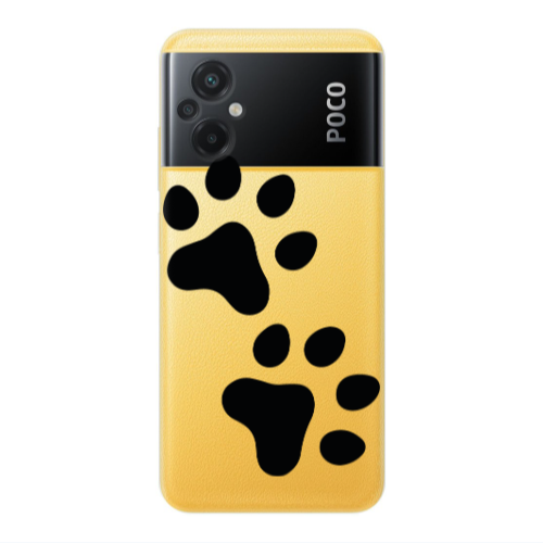 Xiaomi Poco M5 Paws Transparent Silicone TPU Θήκη