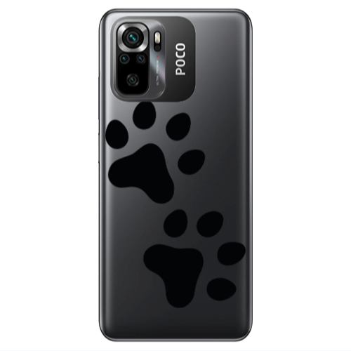 Xiaomi Poco M5 s Paws Transparent Silicone TPU Θήκη