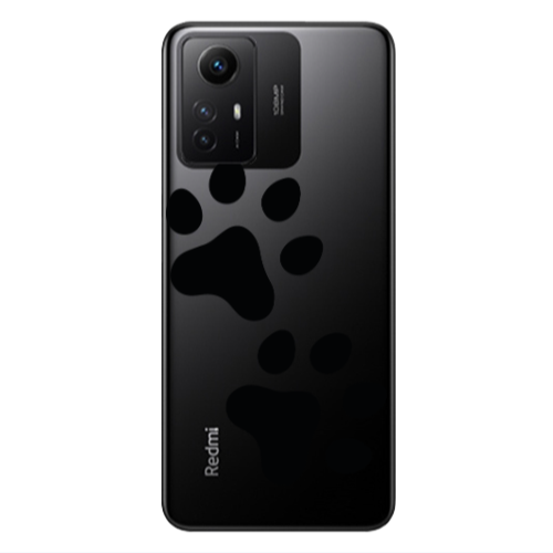Xiaomi Redmi Note 12s Paws Transparent Silicone TPU Θήκη