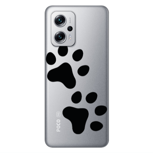 Xiaomi Poco X4 GT Paws Transparent Silicone TPU Θήκη