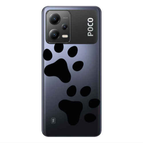Xiaomi Poco X5 Paws Transparent Silicone TPU Θήκη