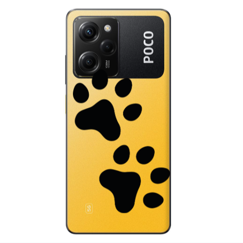 Xiaomi Poco X5 Pro Paws Transparent Silicone TPU Θήκη
