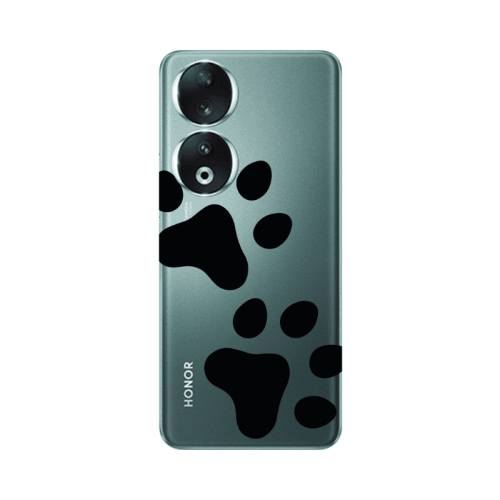 Honor 90 5G Paws Transparent Silicone TPU Θήκη