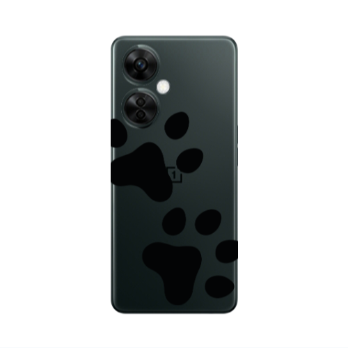 Oneplus Nord CE 3 Lite 5G Paws Transparent Silicone TPU Θήκη