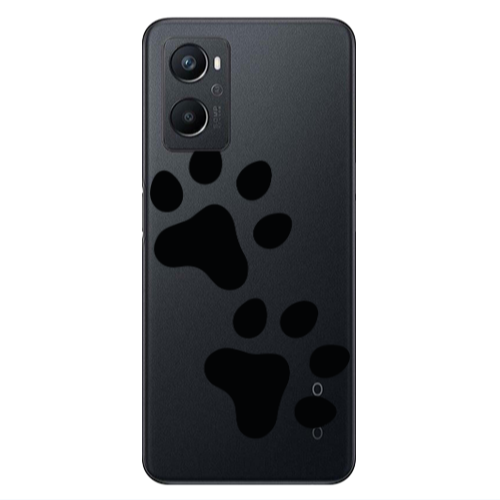 Oppo A 96 Paws Transparent Silicone TPU Θήκη