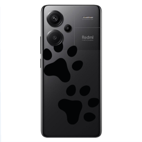 Xiaomi Redmi Note 13 Pro+ 5G  Paws Transparent Silicone TPU Θήκη
